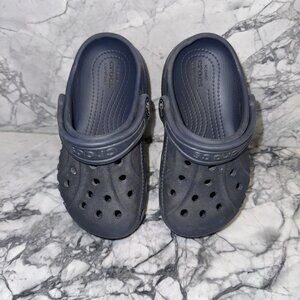 Crocs Toddler Size 8 Navy Blue Slip Ons